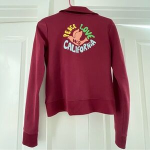 Vintage Y2K hollister peace love california dove track jacket
